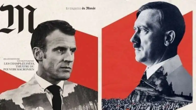 MACRON COME HITLER SU LE MONDE