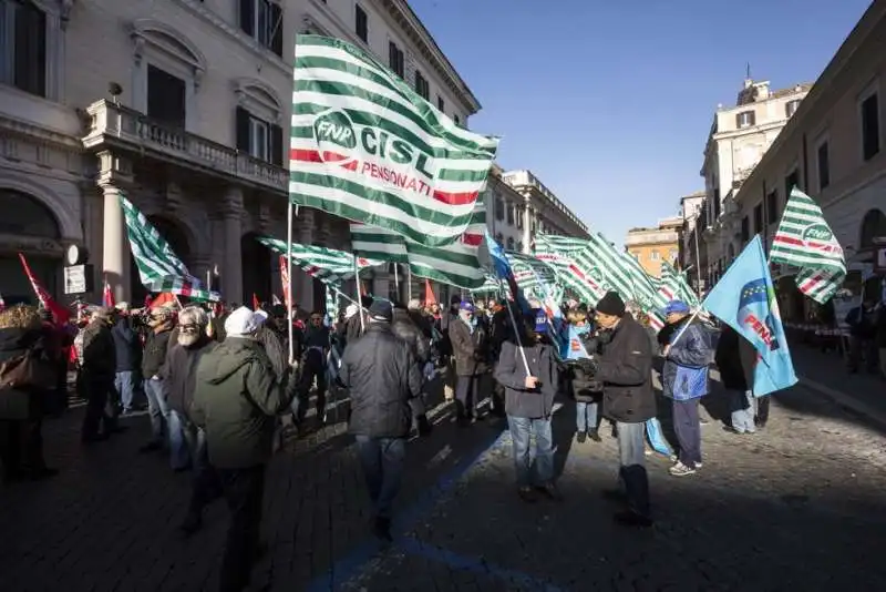 pensionati in piazza contro la manovra 18