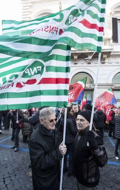 pensionati in piazza contro la manovra 5