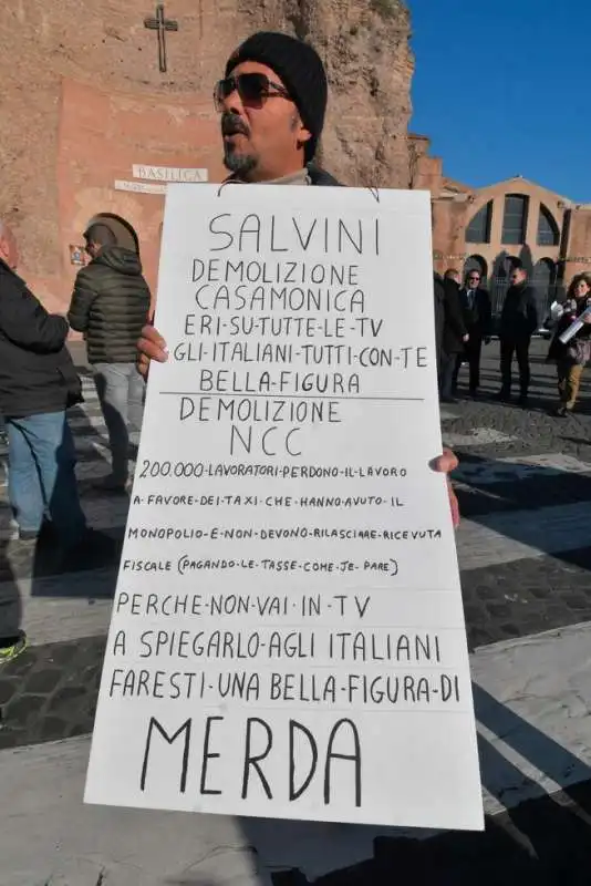 protesta degli ncc a roma 13