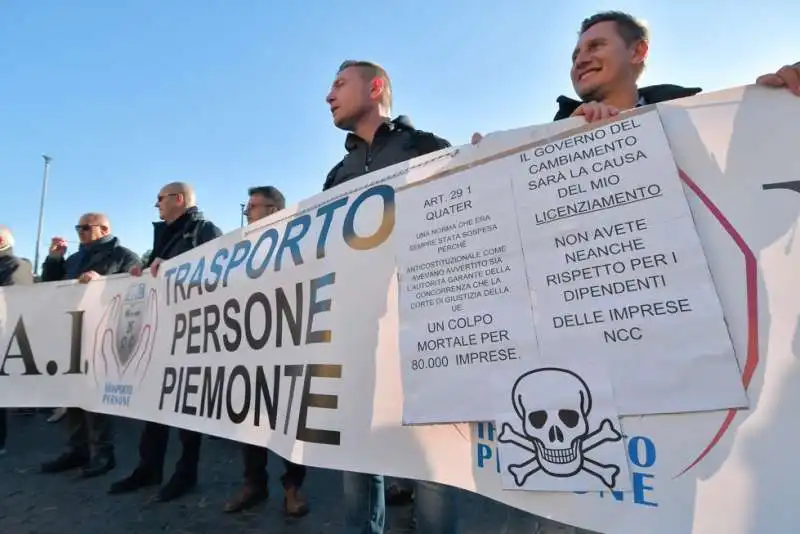 protesta degli ncc a roma 17