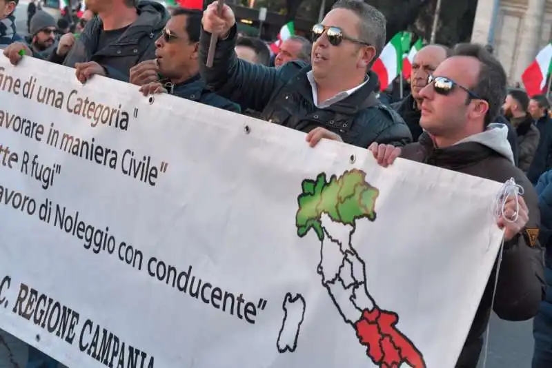 protesta degli ncc a roma 36