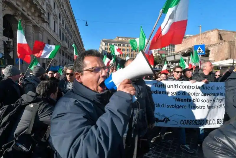 protesta degli ncc a roma 37