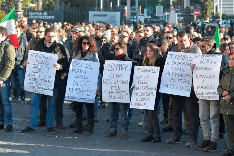 protesta degli ncc a roma 7