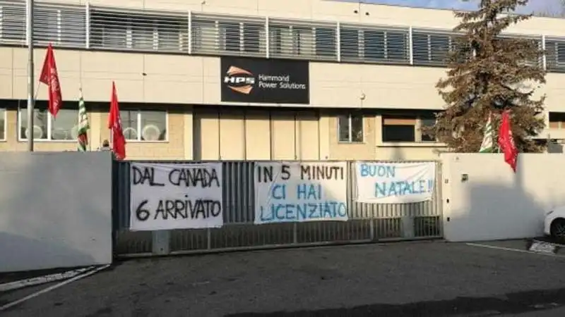 PROTESTE ALLA HAMMOND DI VARESE