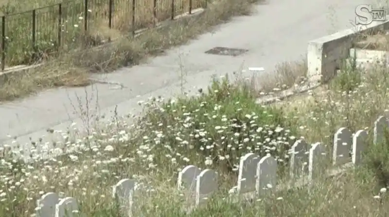 tombe e scheletri abbandonati al cimitero di napoli 7