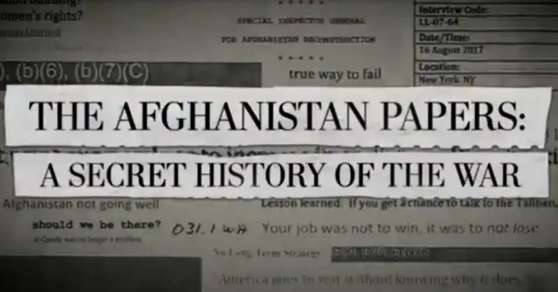 afghanistan papers del washington post 2