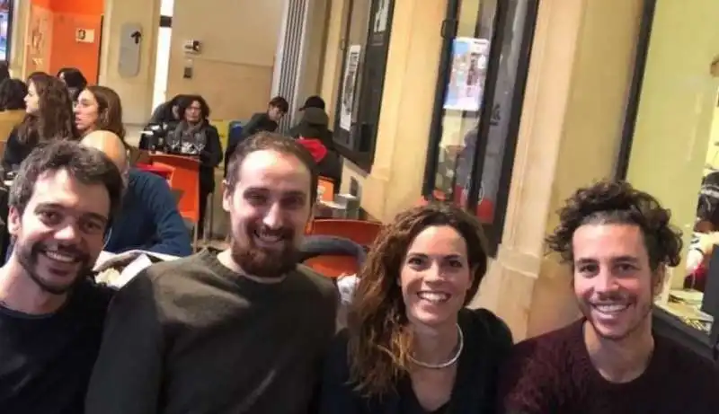 Andrea Garreffa, Roberto Morotti, Giulia Trappoloni e Mattia Santori SARDINE