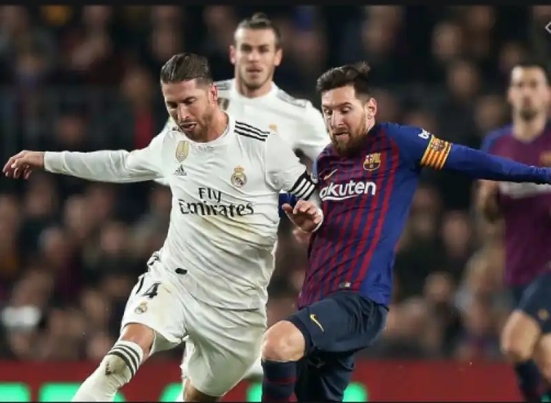 barcellona real madrid sergio ramos messi