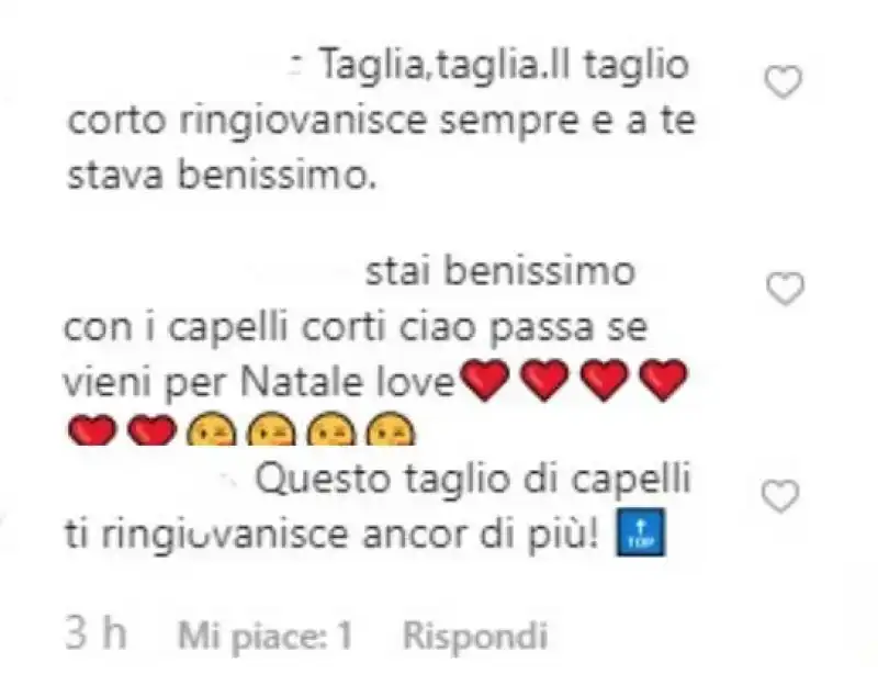 elisabetta canalis commenti