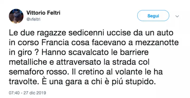 feltri tweet