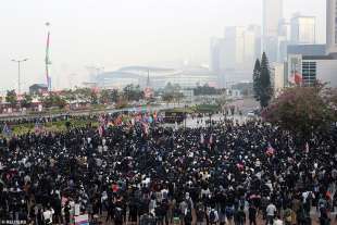 hong kong, proteste in difesa degli uiguri 5