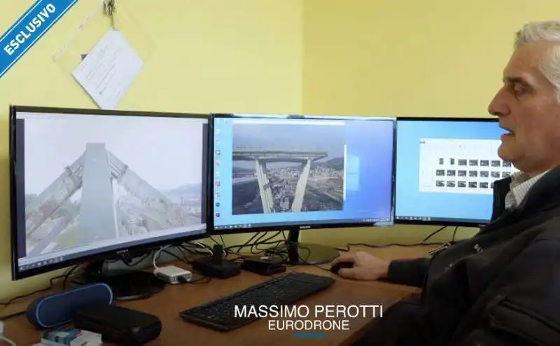 il ponte morandi nel video girato da un drone 2