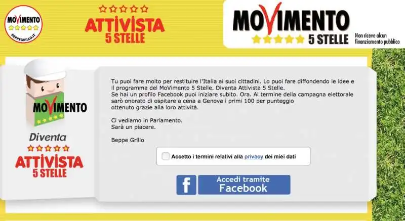 L APP FACEBOOK DEL M5S BY CASALEGGIO ASSOCIATI