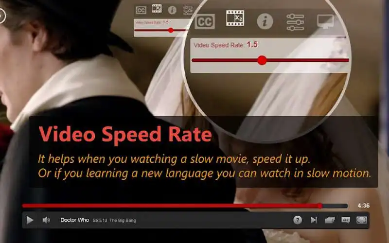 l'opzione di netflix per velocizzare i video 5