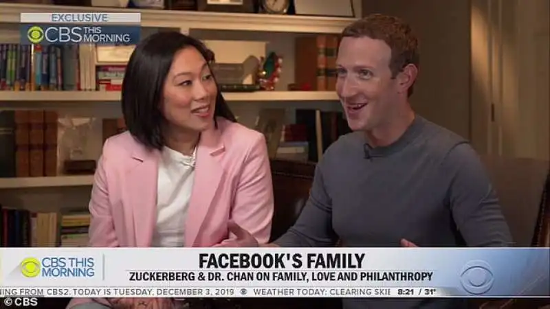 mark zuckerberg e priscilla chan mostrano alla cbs la loro casa analogica 1