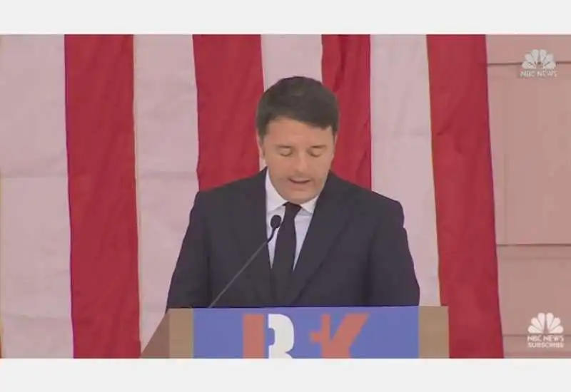 matteo renzi alla commemorazione di bob kennedy ad arlington 1