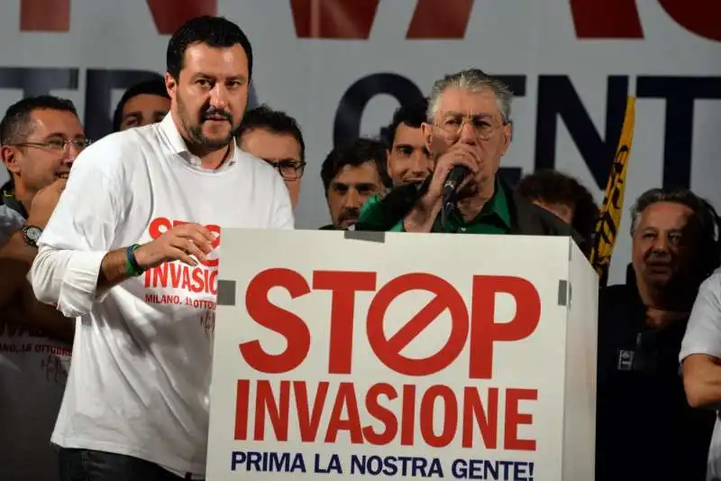 matteo salvini umberto bossi