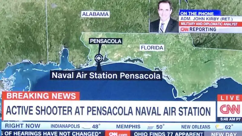 uomo armato nella base della marina americana a pensacola, in florida 2