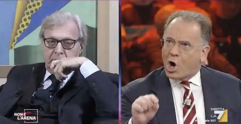 vittorio sgarbi vs alessandro cecchi paone a non e' l'arena 5