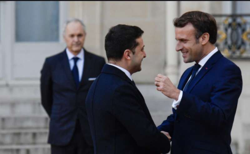 voldymyr zelensky emmanuel macron