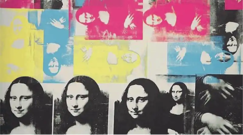 warhol colored mona lisa