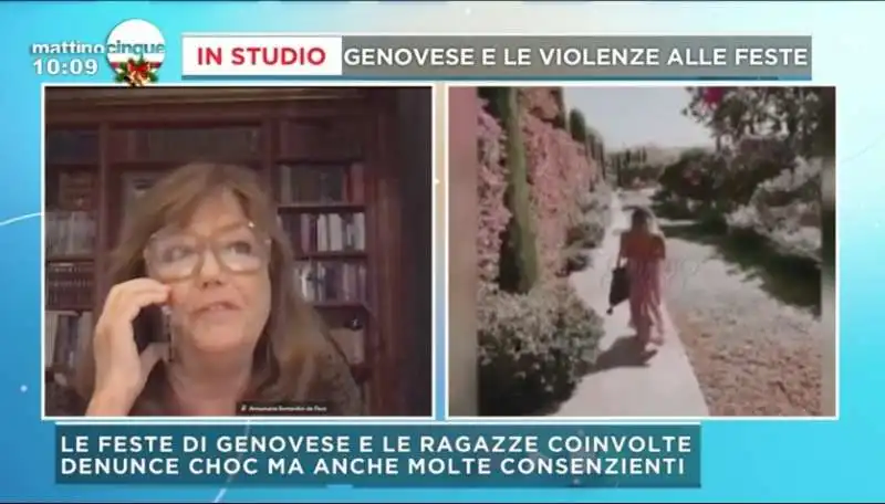 annamaria bernardini de pace a mattino cinque 