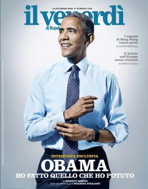 barack obama in copertina sul venerdi'