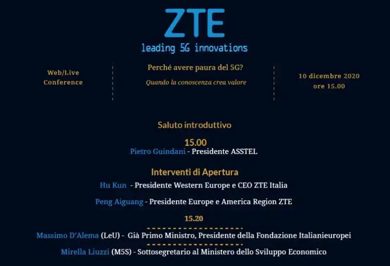 CONFERENZA 5G ZTE