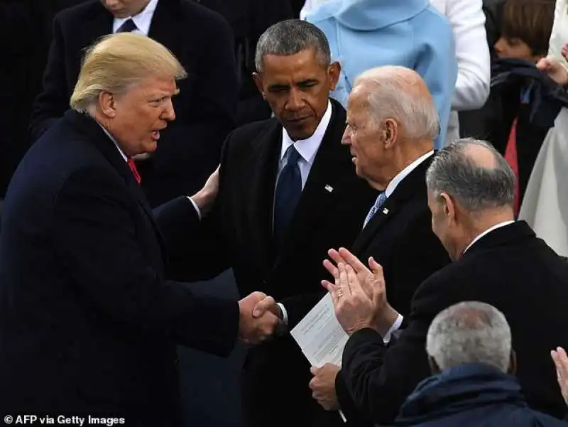 donald trump, barack obama e joe biden