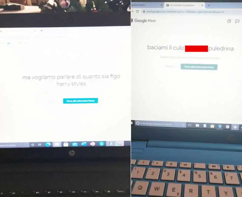 false schermate di google meet 2