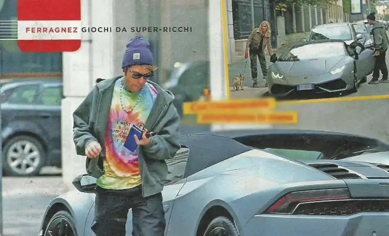 fedez con la lamborghini