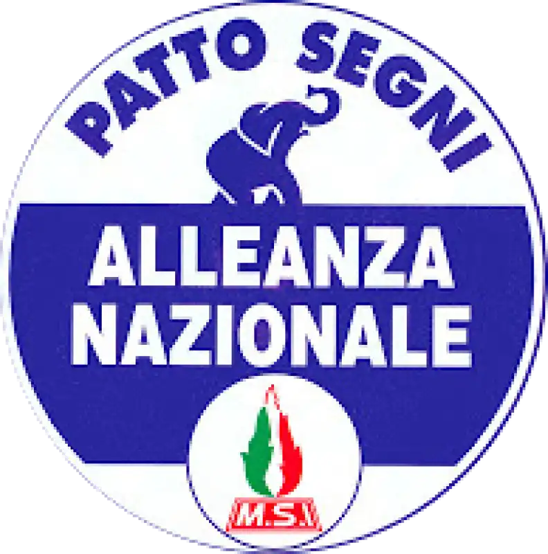 FINI SEGNI ELEFANTINO ALLEANZA NAZIONALE