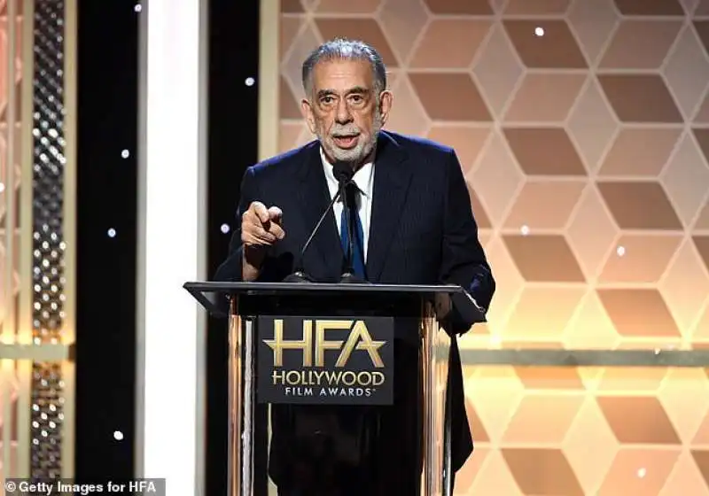 Francis Ford Coppola fotografato agli Hollywood Film Awards lo scorso anno a Beverly Hills