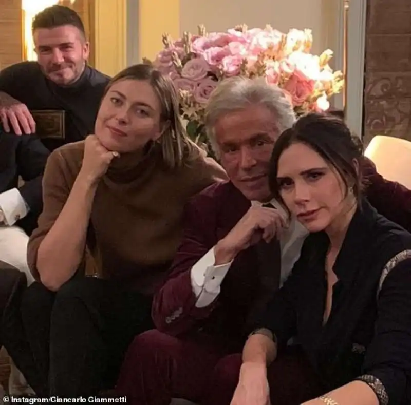 giancarlo giammetti, maria sharapova e i beckham