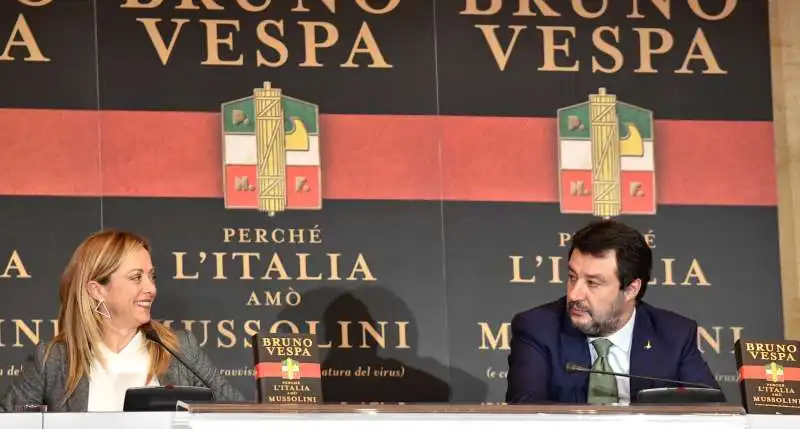 giorgia meloni e matteo salvini  foto di bacco