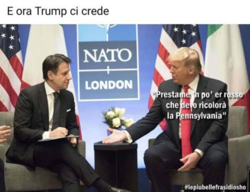 giuseppe conte donald trump by osho