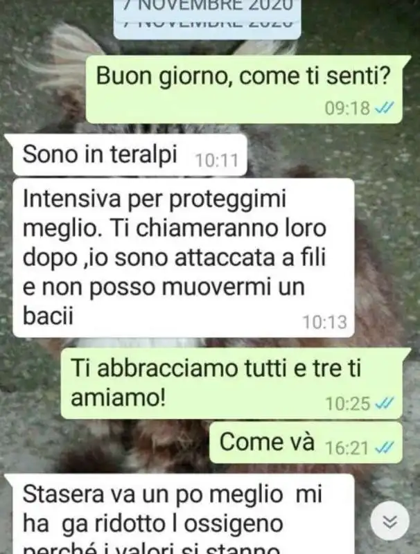 lucia cosimi e le chat con la madre 3