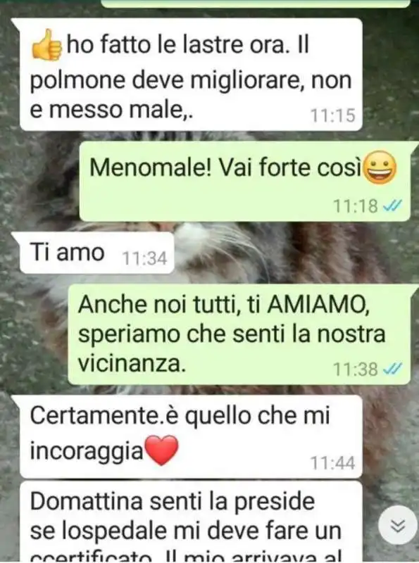 lucia cosimi e le chat con la madre 4