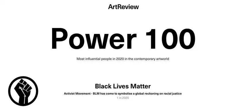 power 100   art review   black lives matter