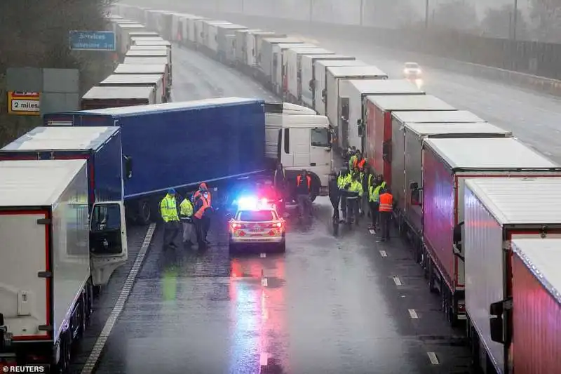 proteste camionisti a dover 13