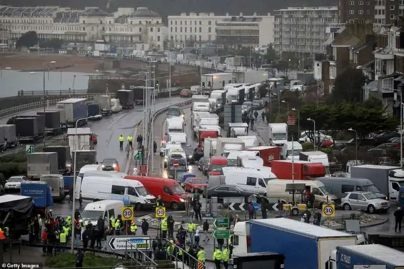 proteste camionisti a dover 6