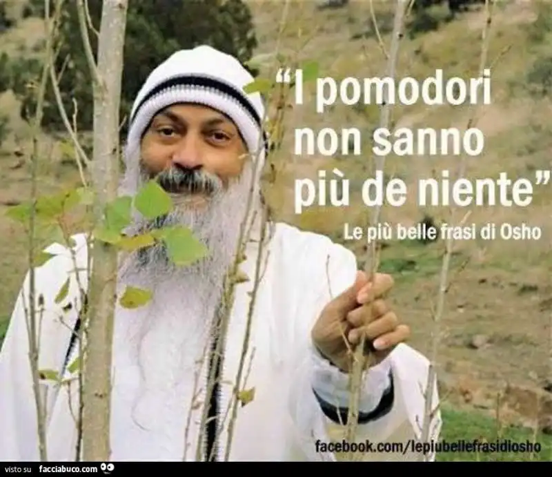 uno dei primi meme di osho 