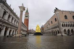 venezia, il mose non viene attivato e torna l acqua alta 14