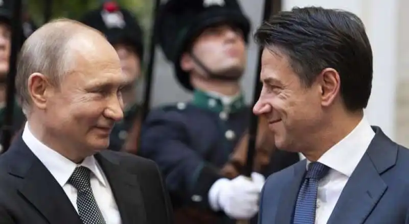 VLADIMIR PUTIN E GIUSEPPE CONTE