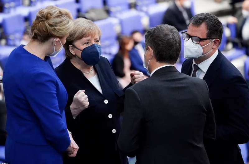 angela merkel al bundestag