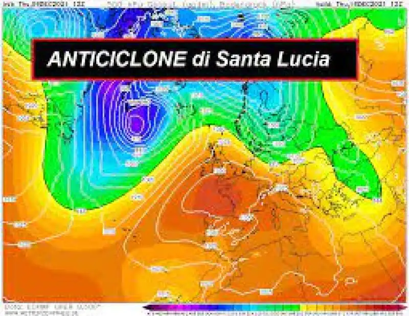 anticiclone santa lucia