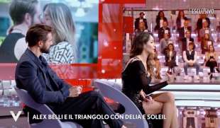 delia duran e alex belli a verissimo 5