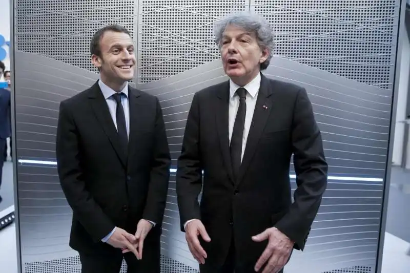 EMMANUEL MACRON THIERRY BRETON 