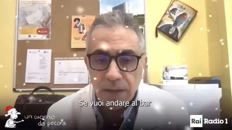 fabrizio pregliasco  canta si si si vacciniamoci 